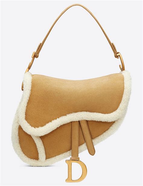 dior shearling bag|shearling handbags.